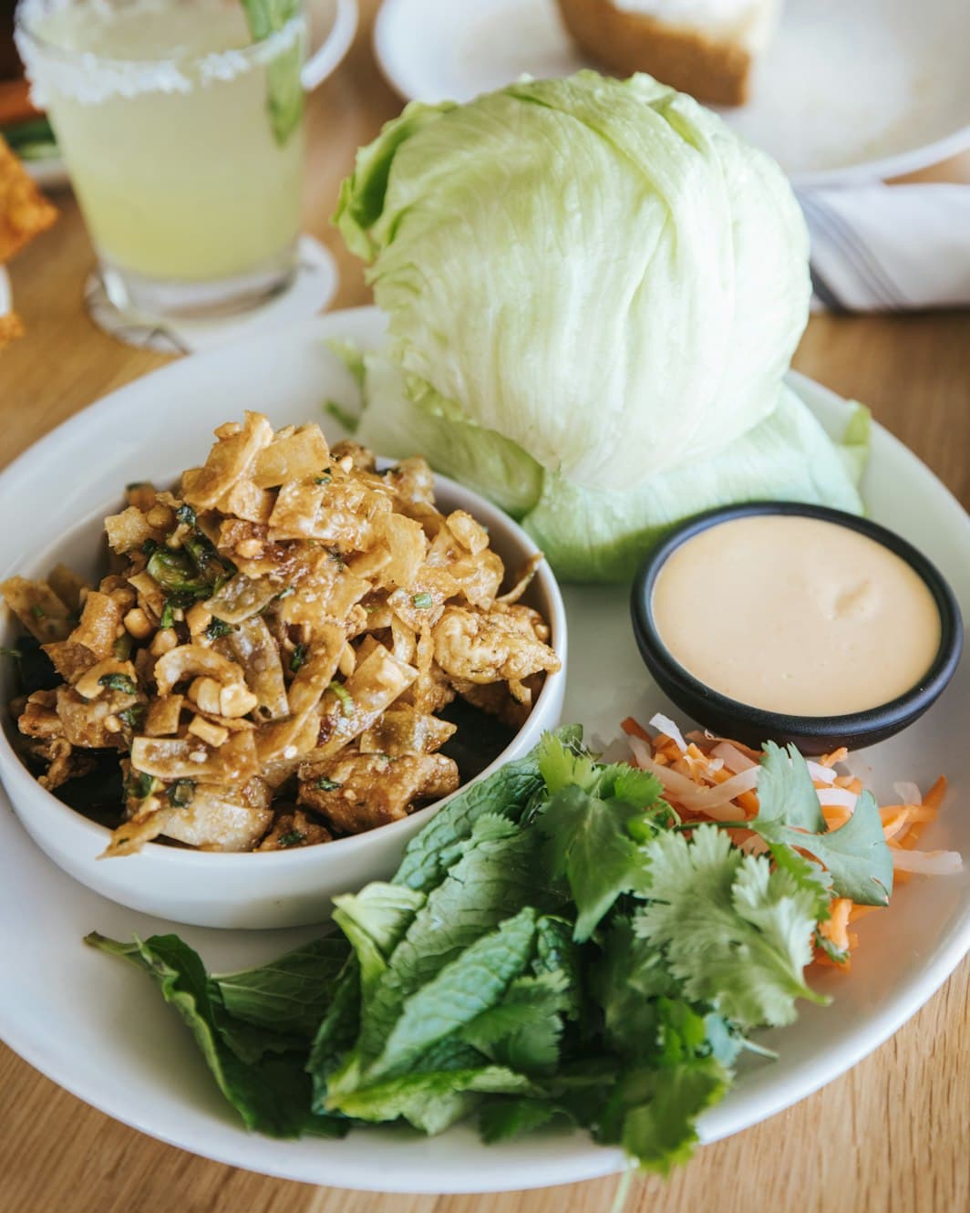 Thai Chicken Lettuce Wraps