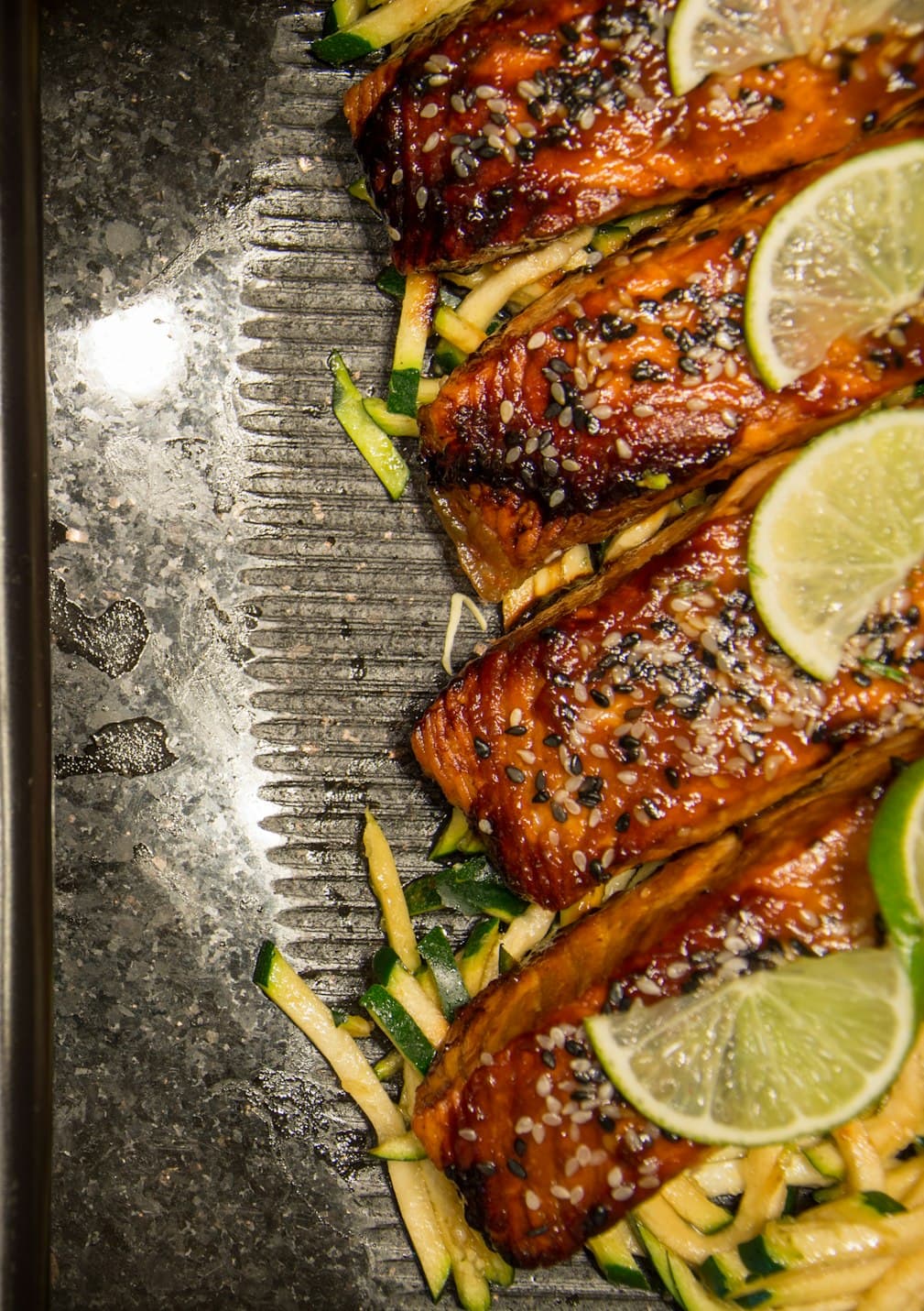 Miso-Glazed Salmon with Greens